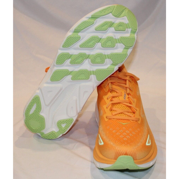 NIB Hoka One One Men's Clifton 9 Running Athletic Sneakers SLRL Orange Sz 13 NIB - Picture 6 of 6